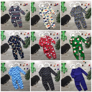 Combo 4 bộ quần áo bozip dài tay bé trai/ bé gái