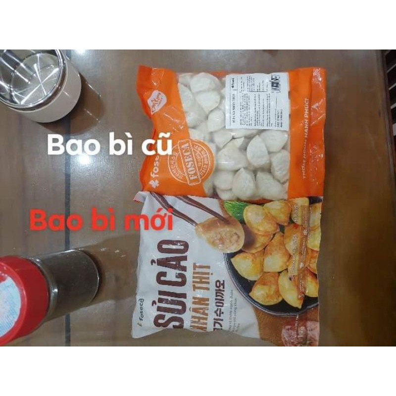 SỦI CẢO NHÂN THỊT FOSECA 1KG xào hấp luộc thả nhúng lẩu nấu canh ngon há cảo kết hợp xì dầu càng cua nowship grab