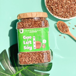 Gạo lứt sấy vị nhạt Galu 500gram - Chuẩn 100% gạo lứt huyết rồng [CỰC NGON]