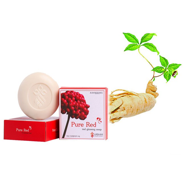 Xà phòng hoa sâm Sobaek Korea Pure Red Ginseng Soap 100g