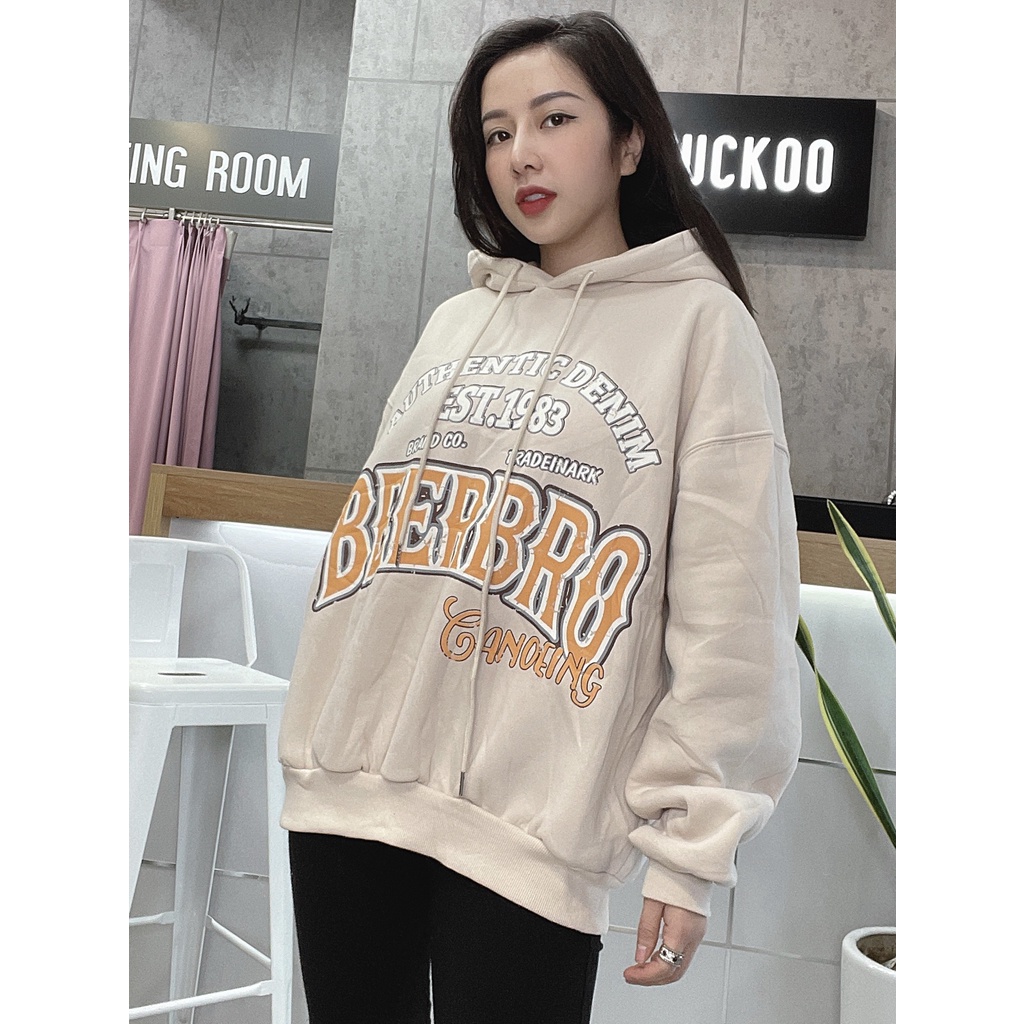 Áo Hoode Unisex In Chữ BEERBRE - Mã Số: N11023