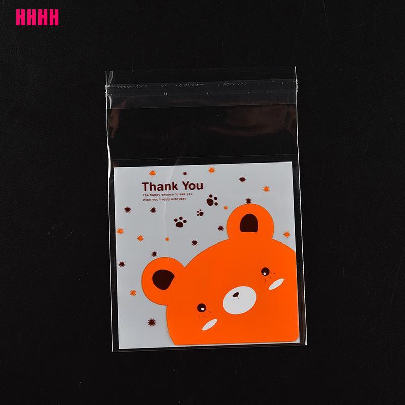 Set 100 túi bóng kính đựng bánh kẹo trang trí tiện dụng