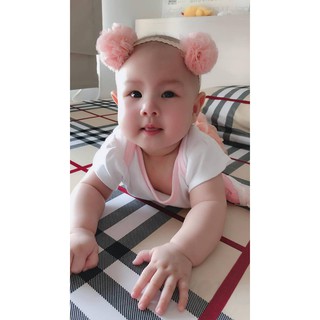 Băng đô cục bông cho bé (0-6-12 tháng)