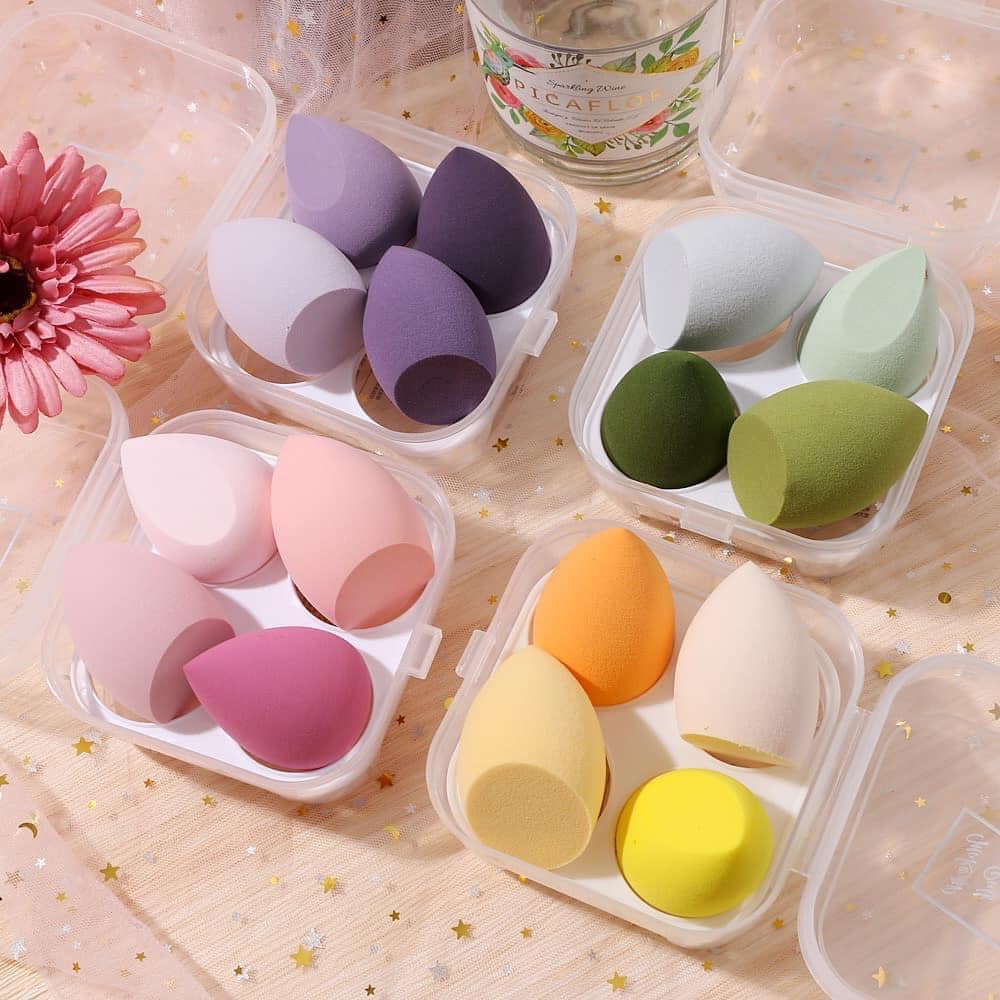 Bông mút tán nền trang điểm set 4 cái