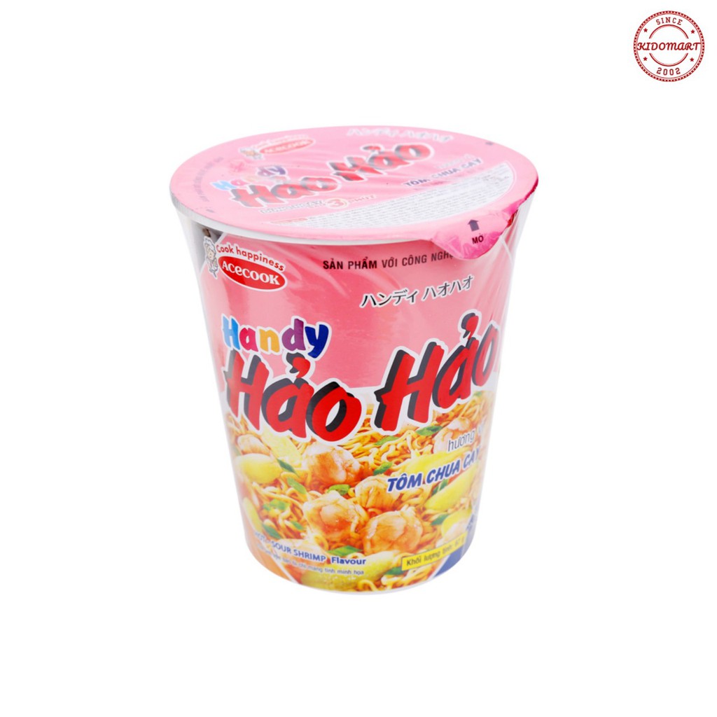 Mì Handy Hảo Hảo Tôm Chua Cay Cốc 67gr
