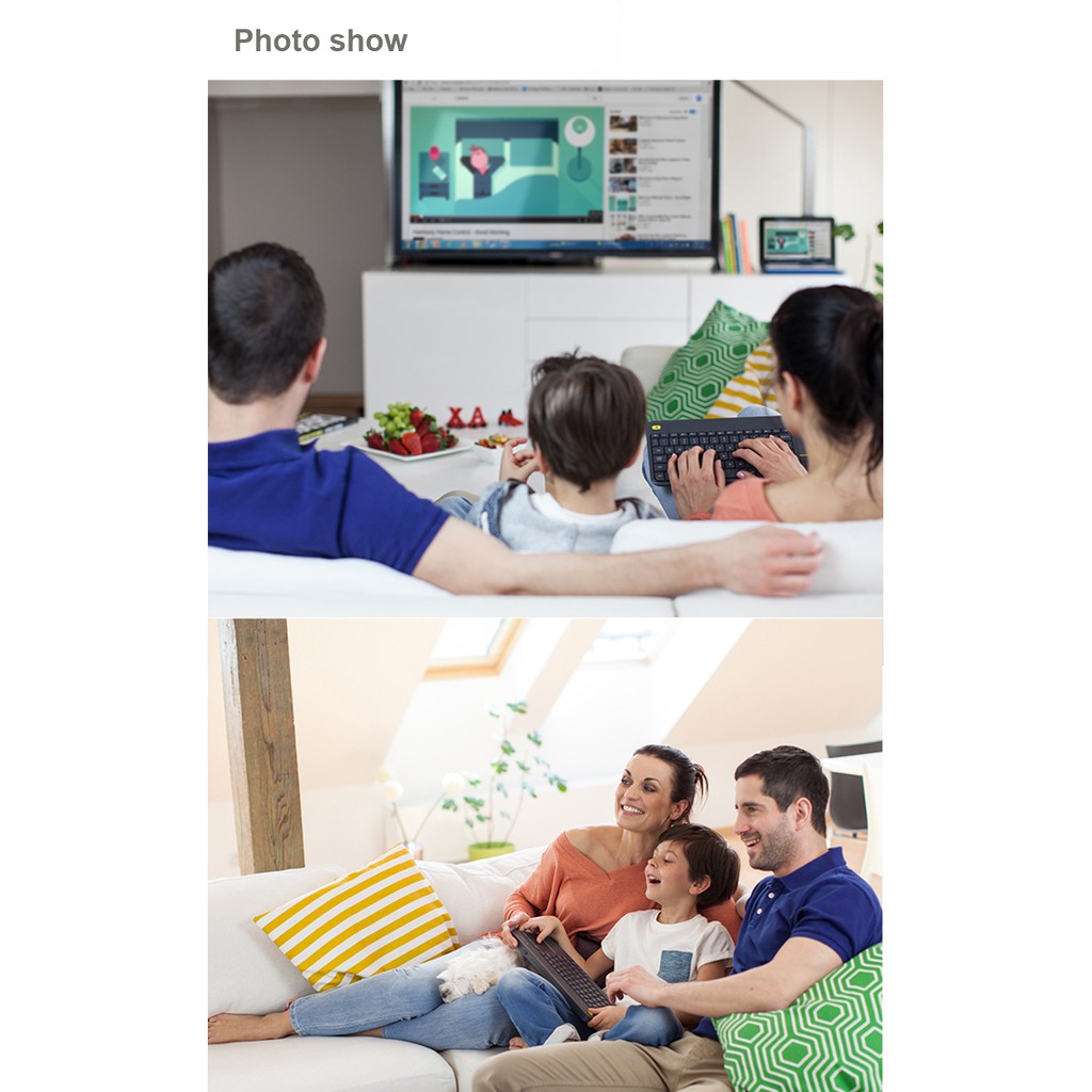 Bàn phím không dây Logitech K400 Plus TV Đen