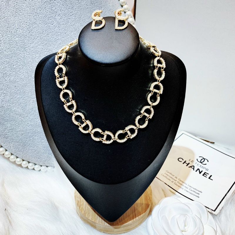 SET CHOCKER & BÔNG TAI CD ĐÍNH NGỌC