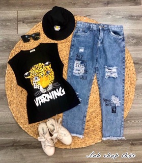 SET ÁO THUN CỌP + QUẦN JEAN