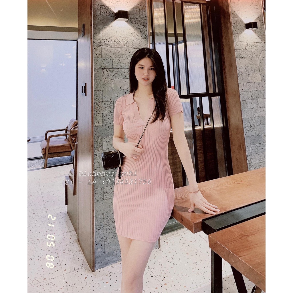 Váy Len Body Cổ Đức_Xưởng May Quang Anh