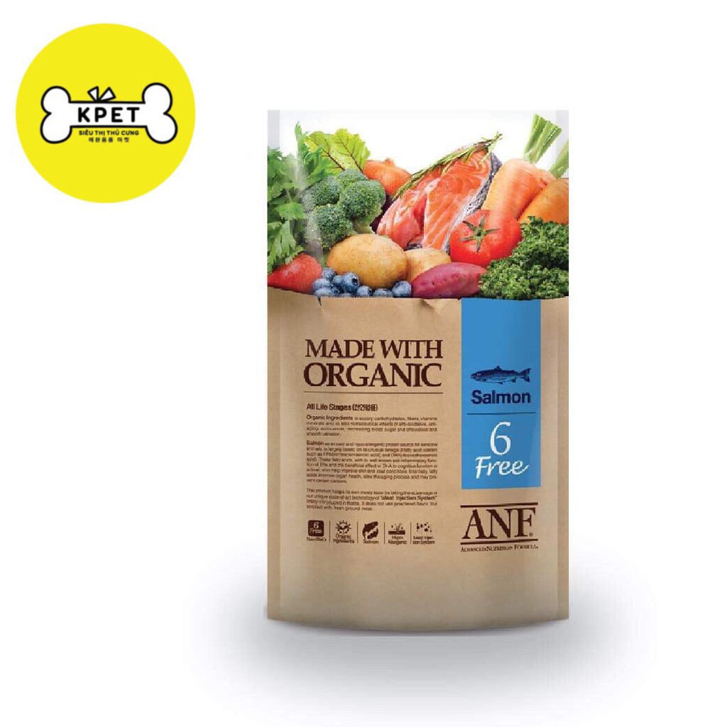 THỨC ĂN HẠT CHO CHÓ VỊ CÁ HỒI 2KG - ANF