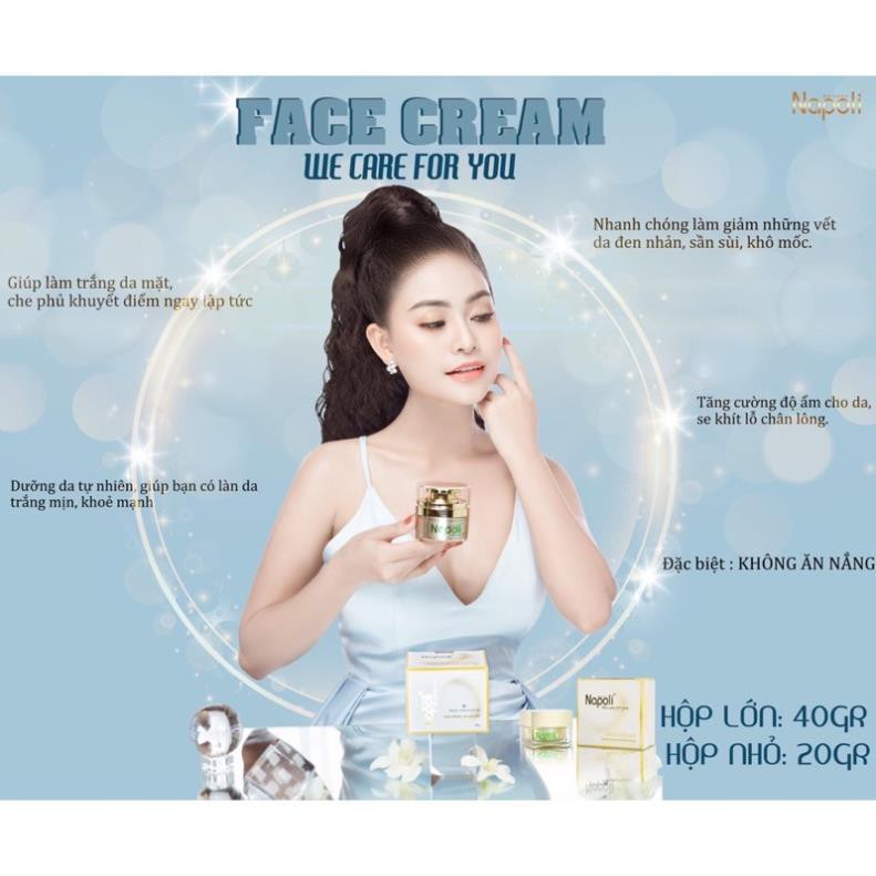 [KEM FACE SỮA Napoli-Hàng Cao cấp -Dưỡng trắng DA MẶT 40gr ]