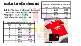 ÁO BÓNG ĐÁ TRẺ EM 18/19
