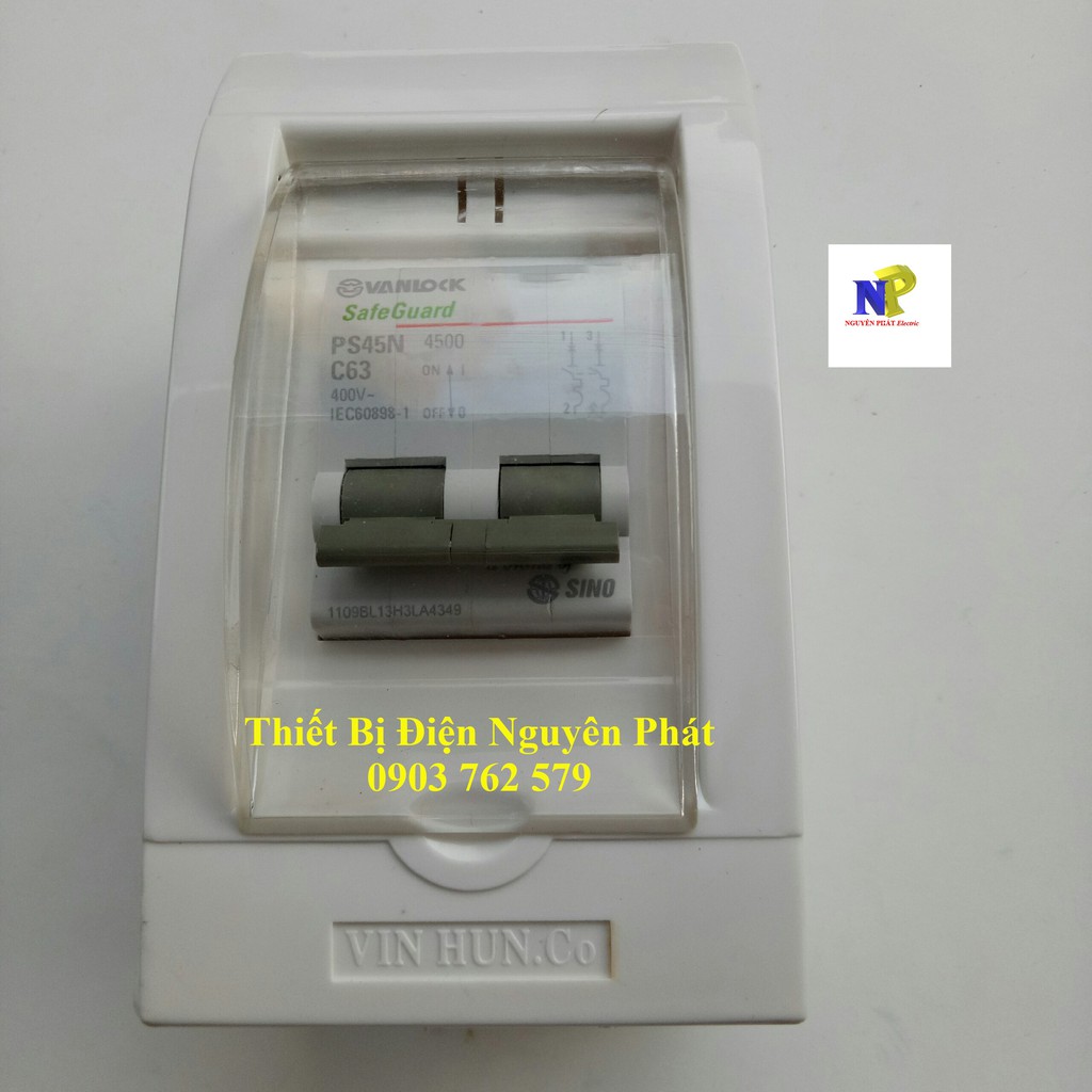 Tử Điện Nhựa 2 Đường Chứa CB 2 Pha - Dạng Nổi