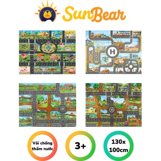 Thảm đồ chơi mô hình bản đồ giao thông cho bé 130x100 - Sun Bear