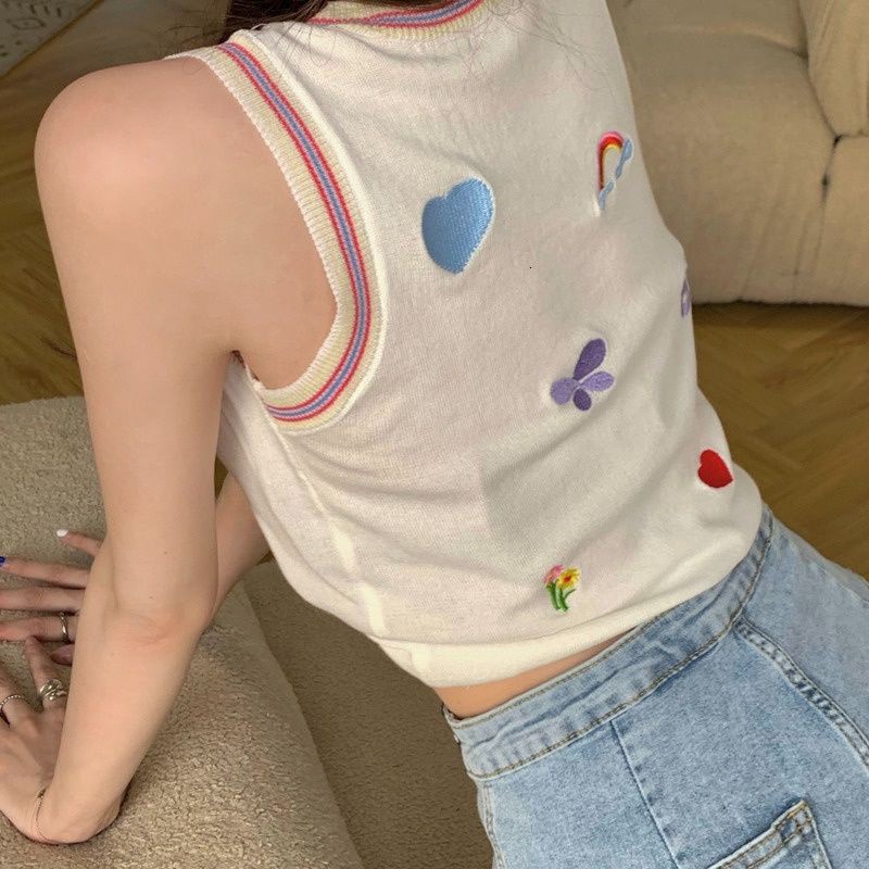 Áo không tay màu trơn phong cách hàn quốc dễ thương cho nữ