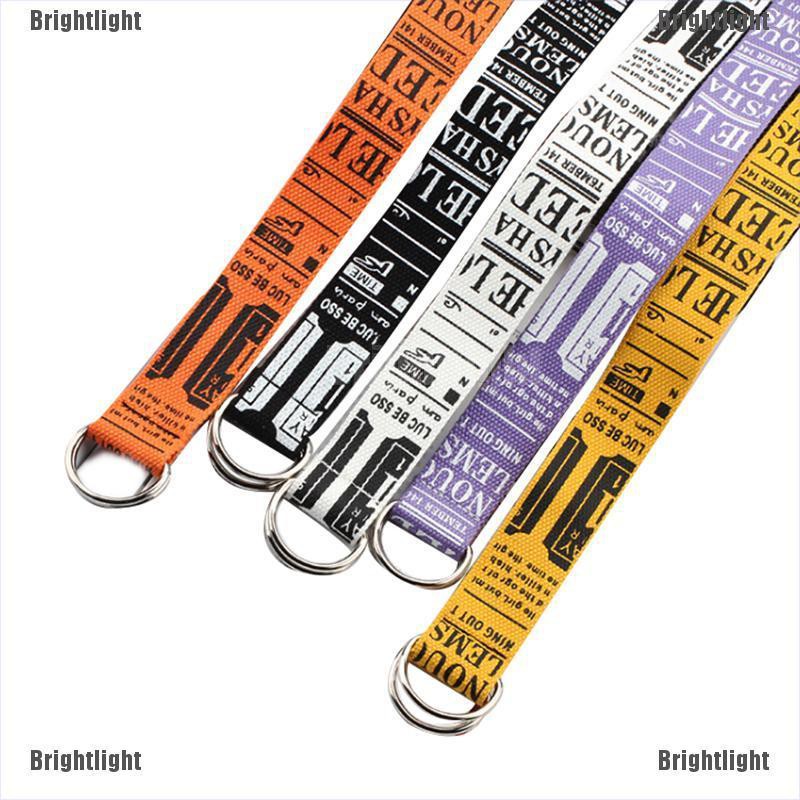 Thắt Lưng Vải Khóa Kéo Phong Cách Đường Phố Cá Tính