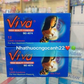 Bao cao su viva hộp/ 12 cái