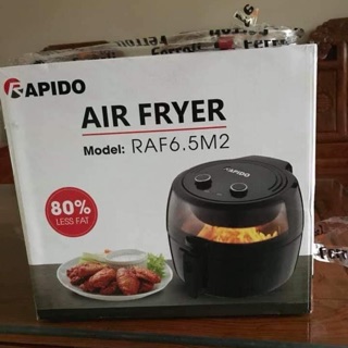 NỒI CHIÊN KO DẦU 6,5L RAPIDO 1800w