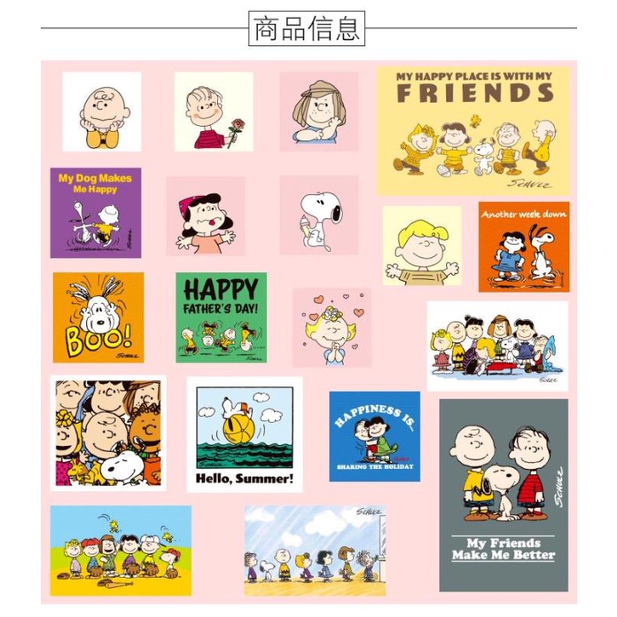 Tấm Poster Dán Tường Trang Trí Phòng Ngủ Hình Snoopy Charlie Thẻ | BigBuy360 - bigbuy360.vn