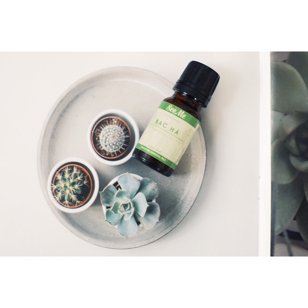 Tinh Dầu Treo Xe Tràm Gió Thiên Nhiên SeeMe 10ml Nguyên chất, Chuẩn Hữu Cơ – Cajeput Essential Oil