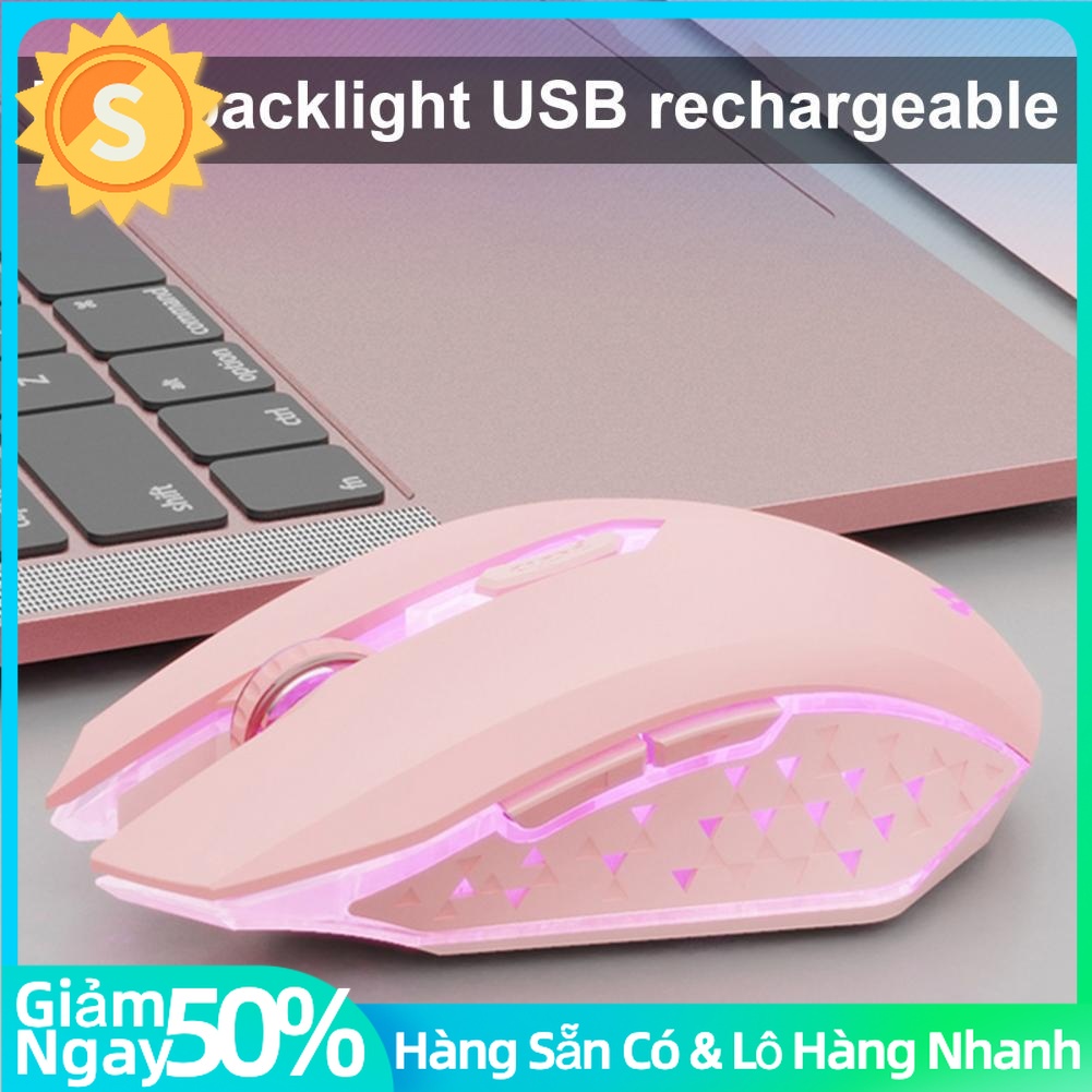 Chuột Máy Tính Không Dây Gaming X5 Có Thể Sạc Lại Chạy Êm Tiện Dụng Có đèn LED Có Thể Sạc Lại