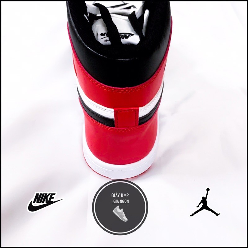 (Shop Giày Đẹp Giá Ngon) Giày jordan 1 retro high đỏ đen +full box