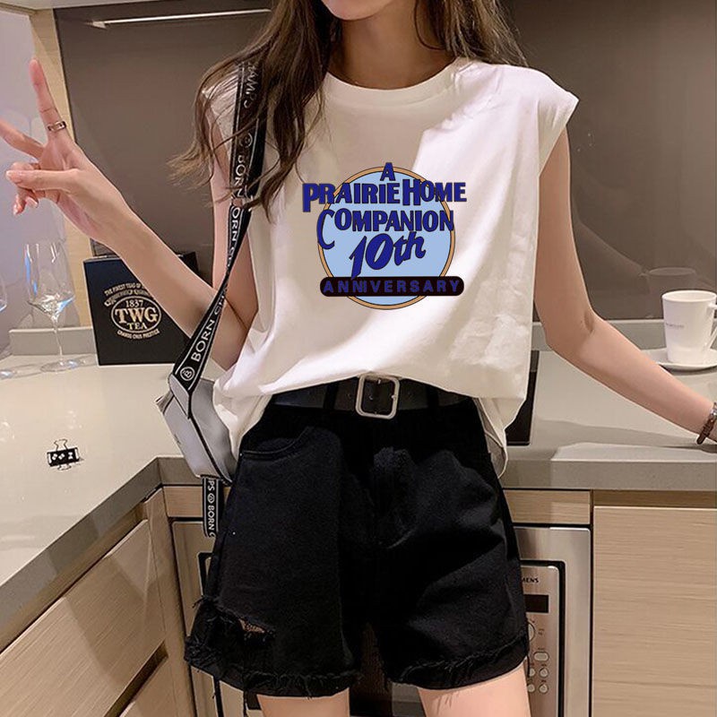 Áo thun sát nách thể thao form rộng style Hip hop 10th