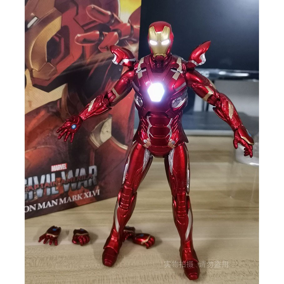 Mô Hình Nhân Vật Iron Man Mk 46 Có Đèn Led Đẹp Mắt