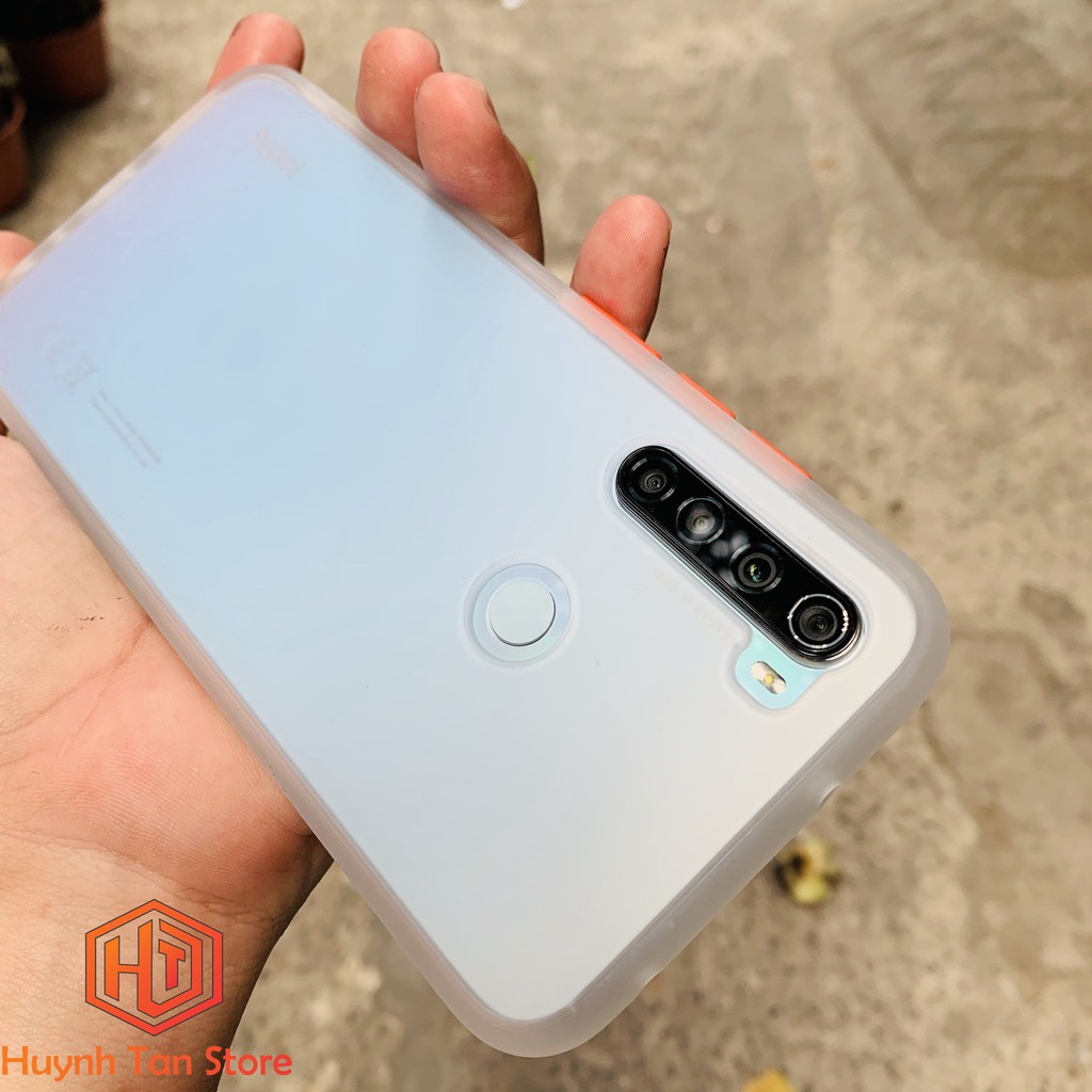 Ốp lưng Xiaomi Redmi Note 8, Poco X3 trong nhám viền màu