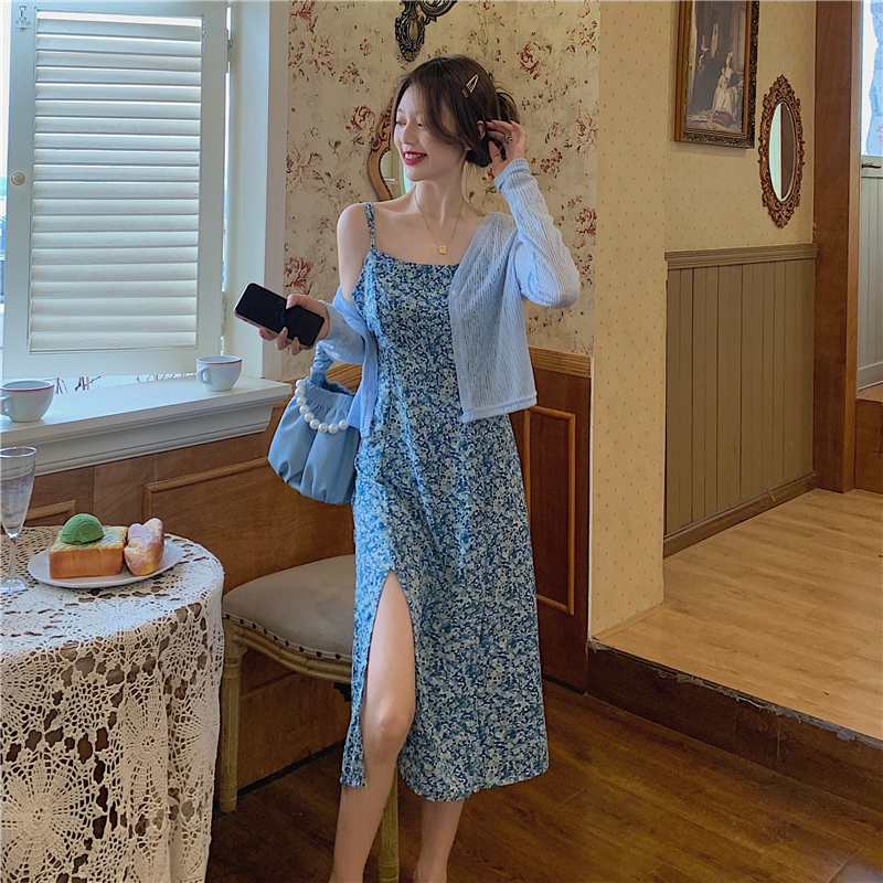 đầm ulzzang Voan Hoa Tay Dài Thời Trang Dành Cho Nữ | BigBuy360 - bigbuy360.vn