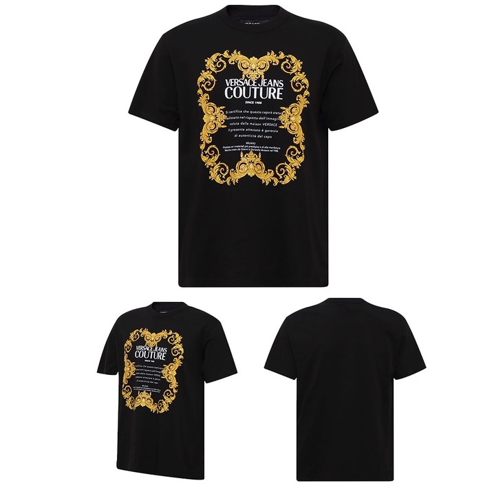 Áo Thun Cotton Nam In Logo Versace