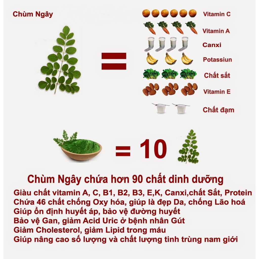 Bột Chùm Ngây Sấy Lạnh Nguyên Chất, Bột Ăn Dặm, Bổ Sung Dinh Dưỡng, Lọ Thuỷ Tinh 150gr