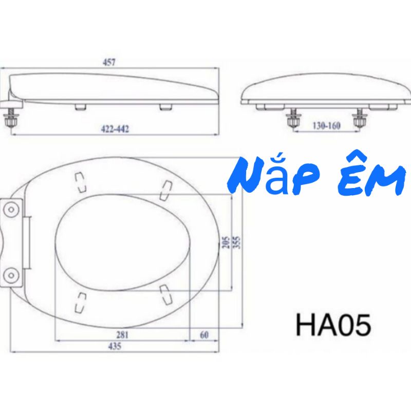 Nắp bồn cầu , bồn cầu ASICO bằng nhựa dùng cho bệt 2 khối