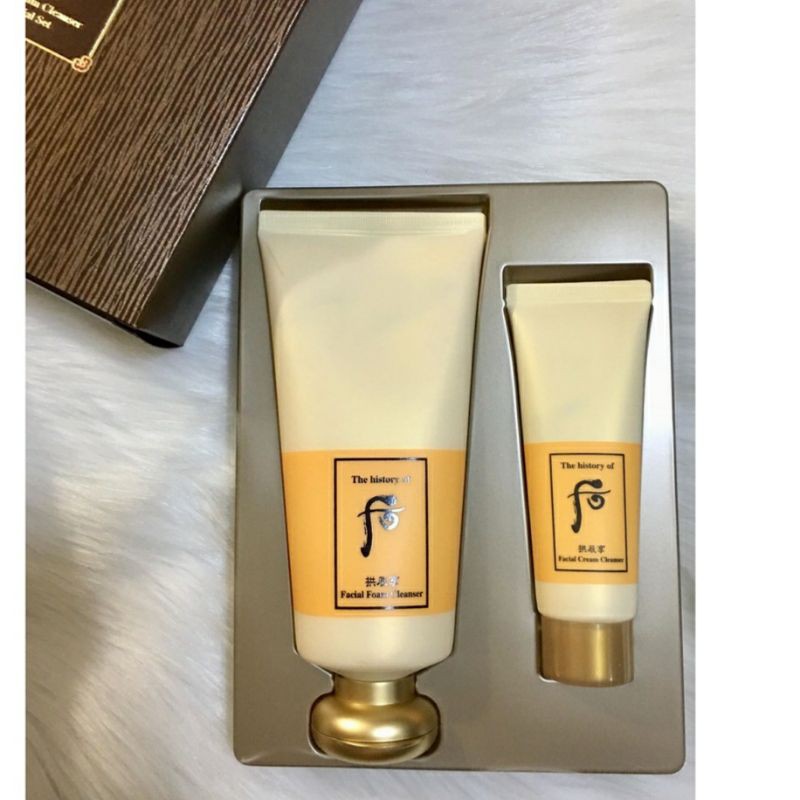 Set Sữa rửa mặt dưỡng ẩm chống lão hóa Whoo Jin Yang Facial Foam Cleanser