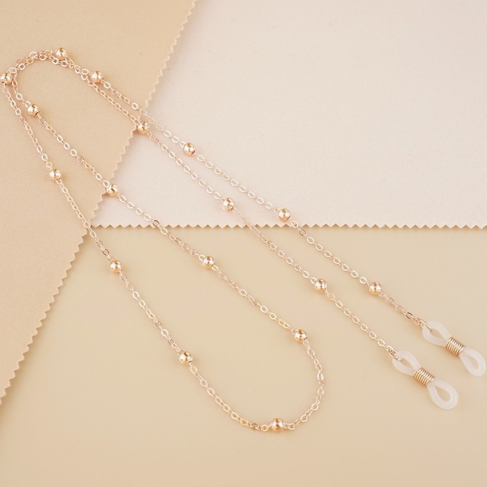 Dây Chuỗi Đeo Mắt Kính Hình Bướm Đính Ngọc Trai Thời Trang Gợi Cảm Cho Nữ