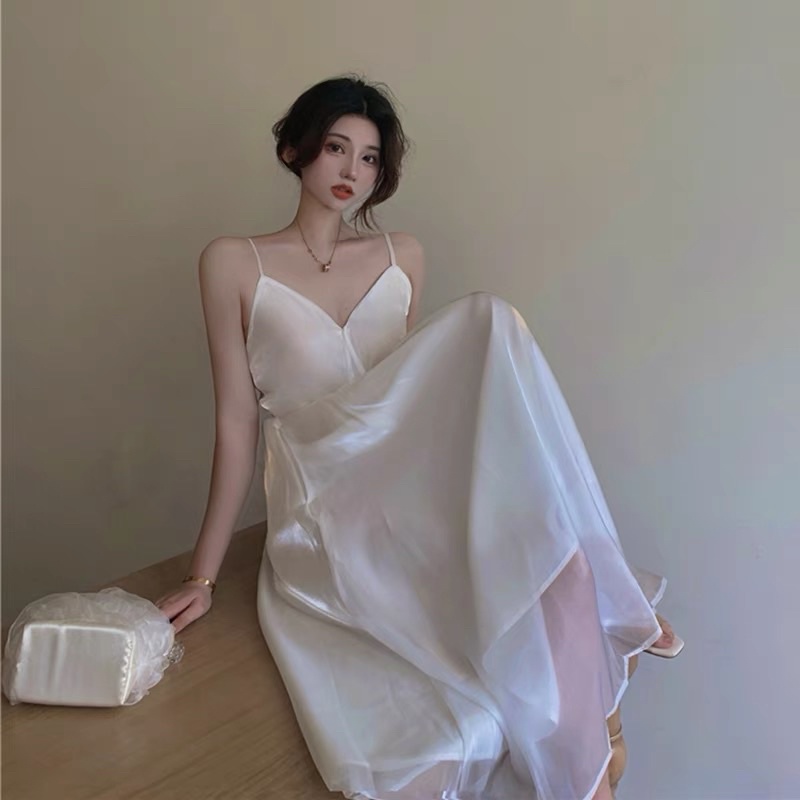 Đầm 2 dây Voan - Đầm nàng thơ