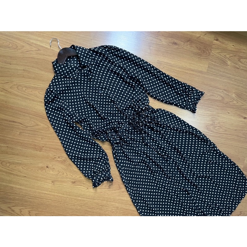 Váy đầm sơ mi hàng 2hand phong cách Hàn Quốc chất Voan nhẹ mát size M