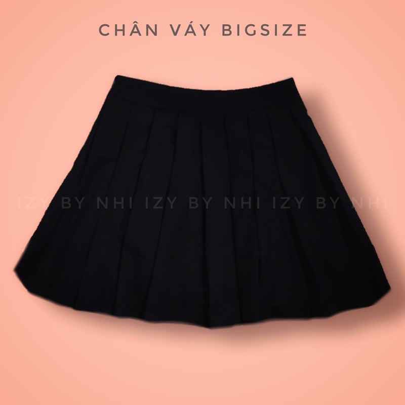 CHÂN VÁY XẾP LY MÀU ĐEN BIGSIZE - IZYBYNHI | BigBuy360 - bigbuy360.vn