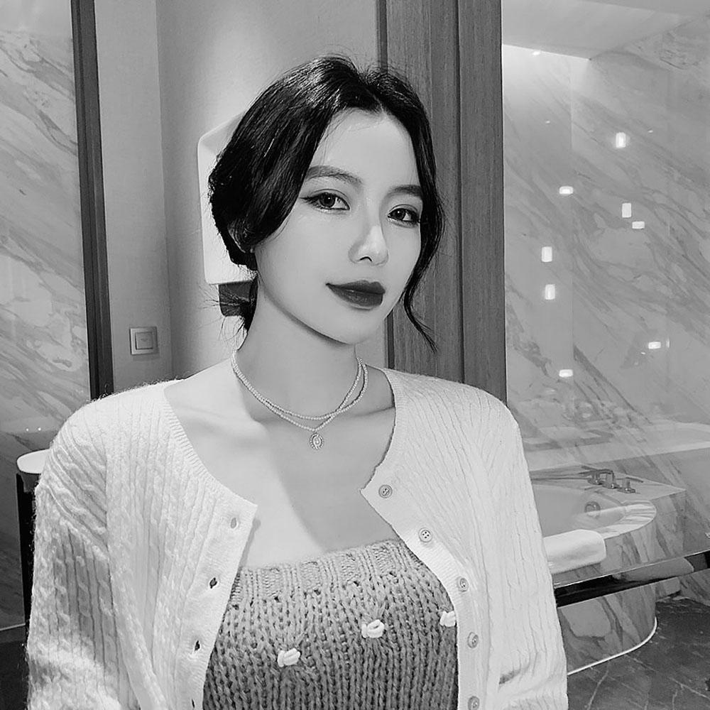 Dây Chuyền Hai Lớp Phong Cách Vintage Thanh Lịch Hợp Thời Trang Cho Nữ