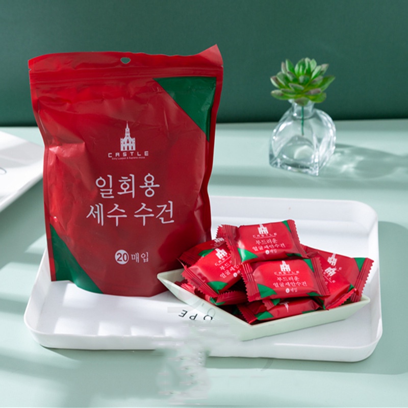 Khăn mặt nén hình viên kẹo Hàn Quốc, khăn nén du lịch dùng 1 lần