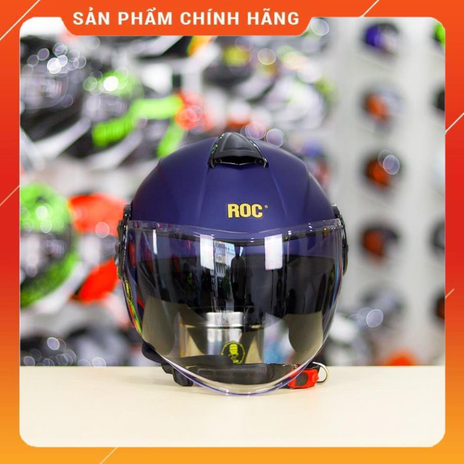 Nón 3/4 ROC 06 Xanh Navy Form Yohe 851 Nhỏ Gọn Cá Tính - FREE SHIP