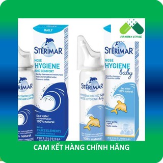 !!! Sterimar Nose Hygiene - Dung dịch xịt mũi hằng ngày đẳng trương [sterima, xịt mũi cá heo, nước rửa mũi)