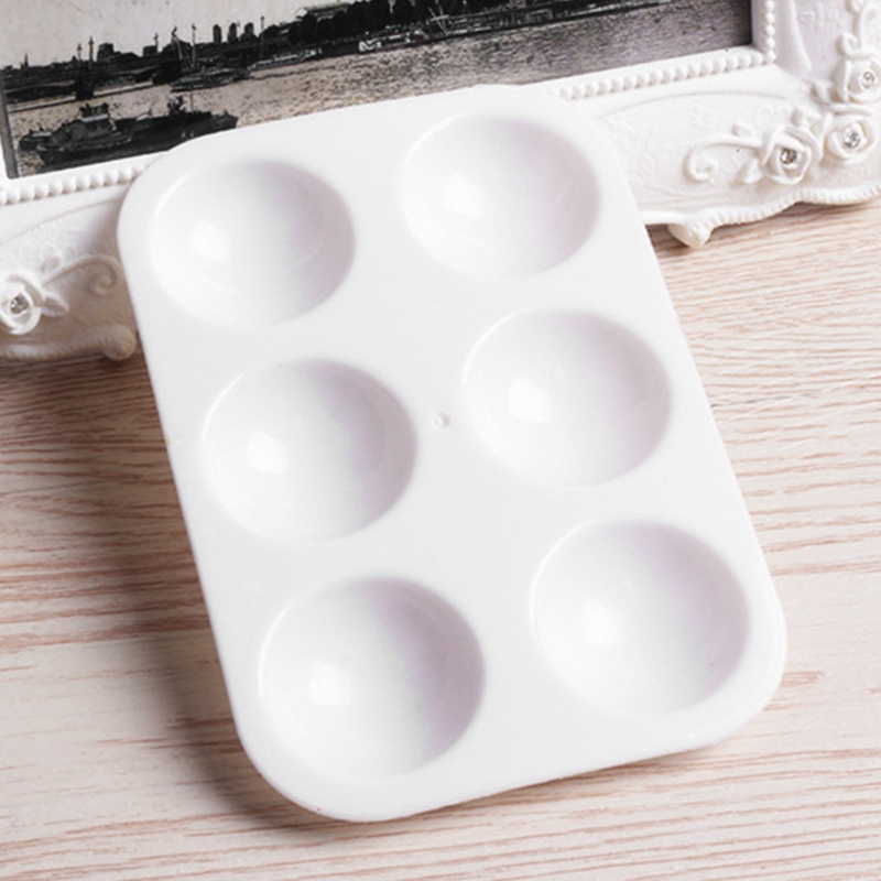 Set 12 Bảng Pha Màu Nước 6 Lỗ Hình Chữ Nhật Tiện Dụng