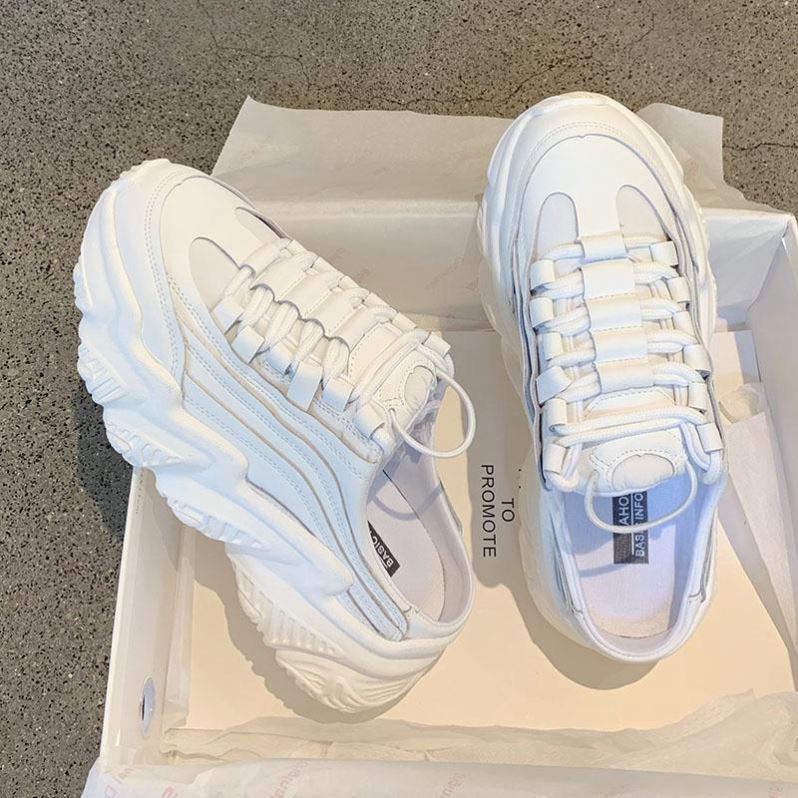 Giày Thể Thao Hở Gót Đế Dày Thời Trang Mùa Hè Dành Cho Nữ 2021