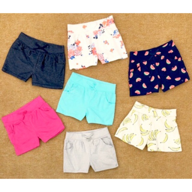 Quần short thun bé gái Old Navy, size 12/18m - 5t.