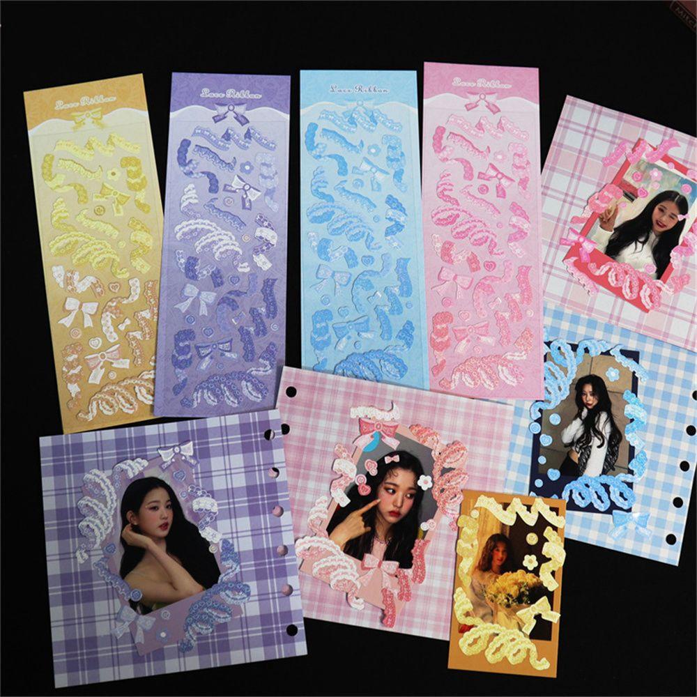 Sticker Dán Khung Ảnh DIY Họa Tiết Ren Để Trang Trí