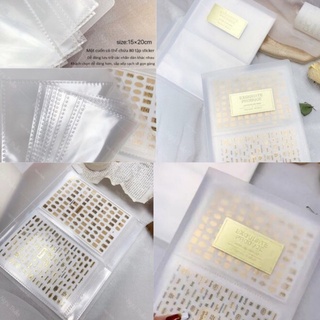 Sổ đựng sticker Nail trong suốt