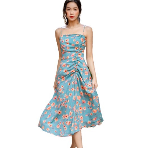 OLV - Đầm Dahlia Flowers Straps