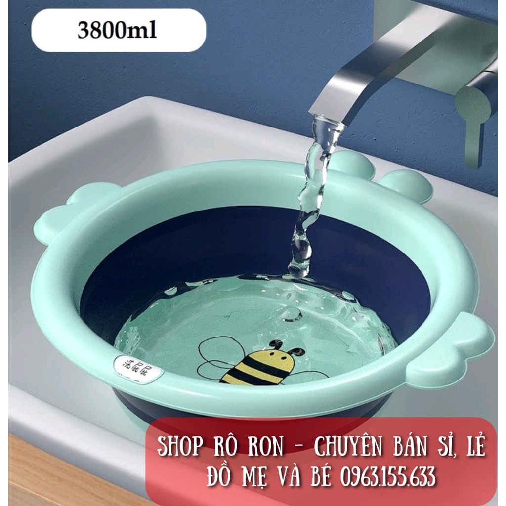 Chậu rửa mặt gập gọn - Chậu gập gọn hình Ong - Shop Rô Ron