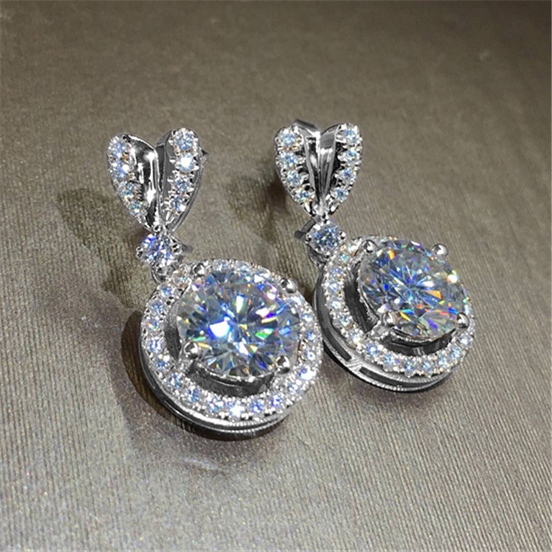 Bộ trang sức, Set Dây chuyền, Bông tai hình tai thỏ đính zircon sáng đẹp cao cấp dành cho nữ Mely - HA80